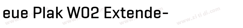 eue Plak W02 Extende字体转换